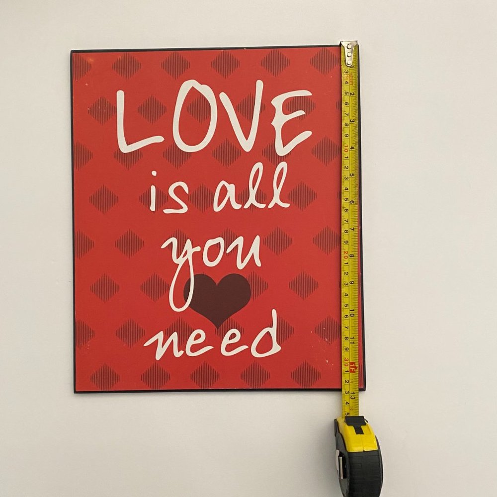 "Love is all you‎ need" Wall Art - Picture 2 of 4